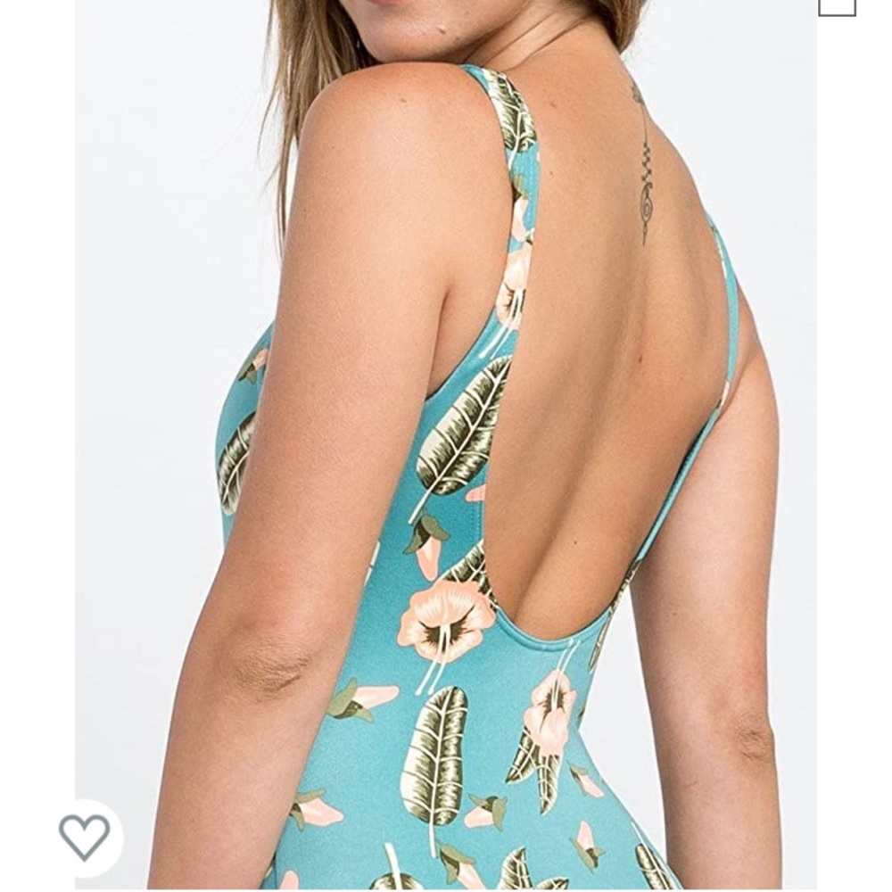 RVCA South Swell Pelletier One Piece Swimsuit Sz L - Picture 4 of 6